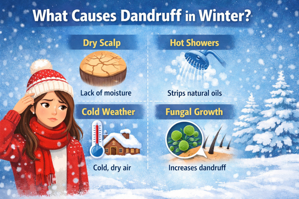 how to remove dandruff naturally at home in winter infographic