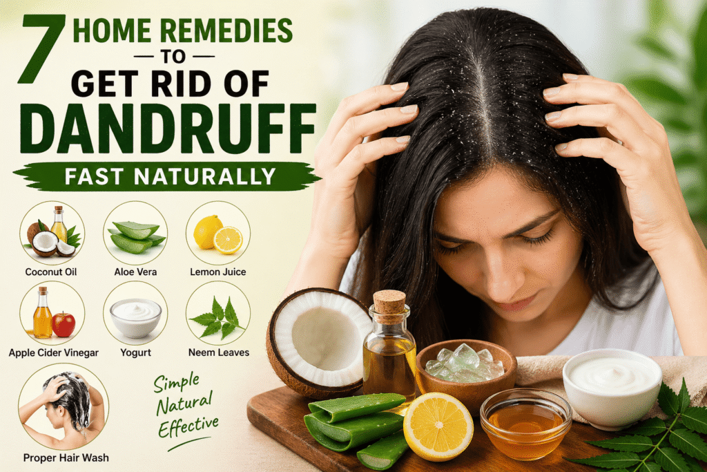 get rid of dandruff fast at home
