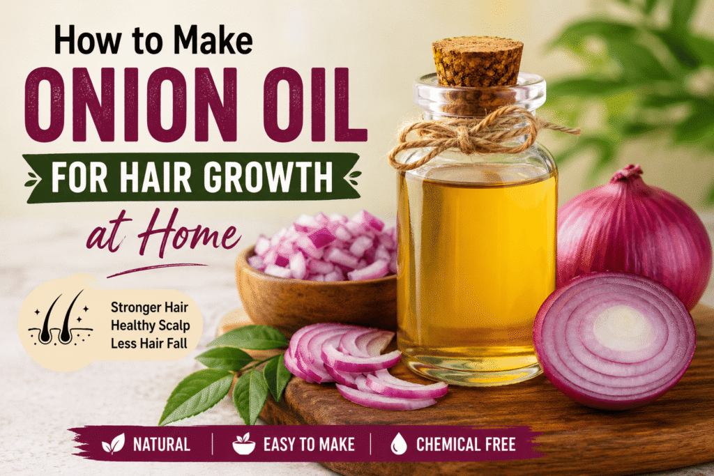 how to make onion oil for hair growth