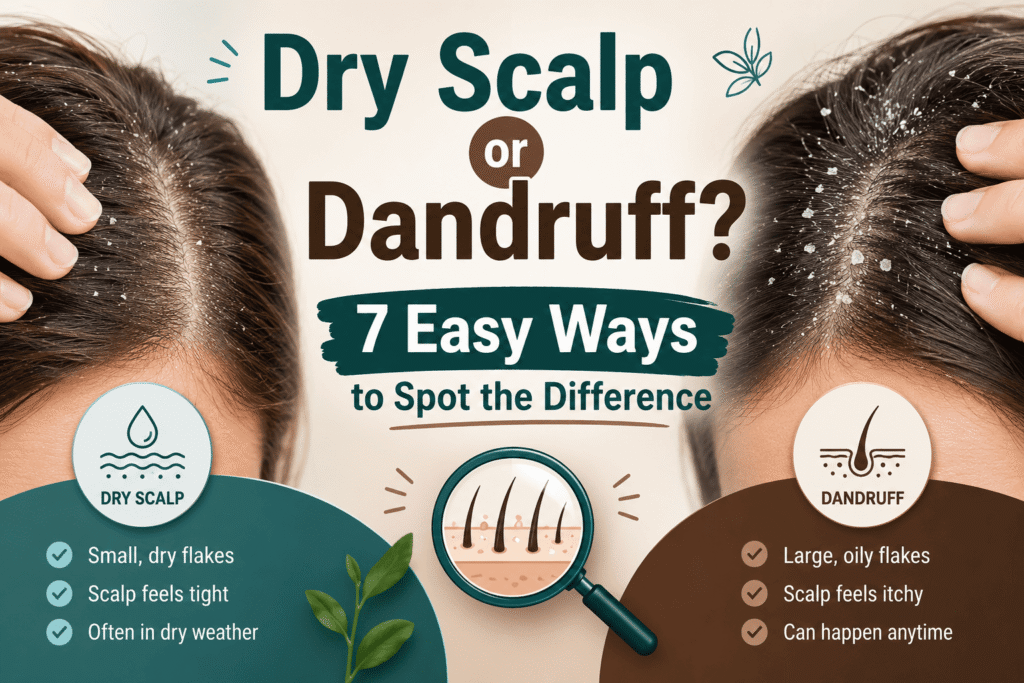 dry scalp vs dandruff